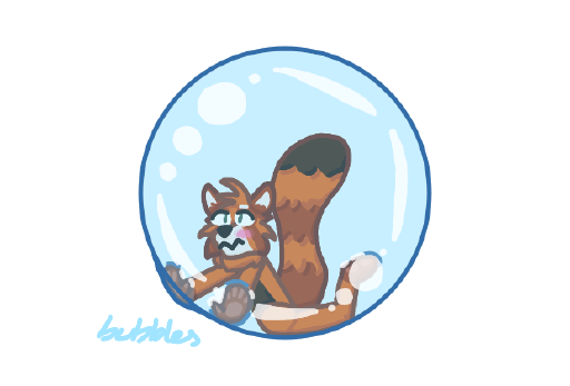 After trapping Crirex in a tight wombubble, I asked them who I should bubble next. They gave me Evy, and I gave them a bubble to get trapped in. That's revenge for teasing and taunting me while I was trapped in a bubble >:3